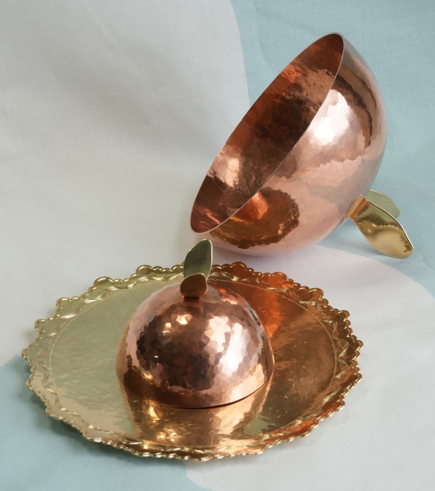 手作りする 純銅 灰皿 工芸品 置物2 手作りする 純銅 灰皿 工芸品 置物2